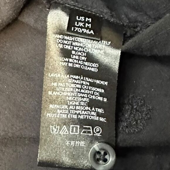 PILCRO by ANTHROPOLOGIE Women’s Black Embroidered Whitney Trapeze Button-Down Bl - Picture 7 of 8